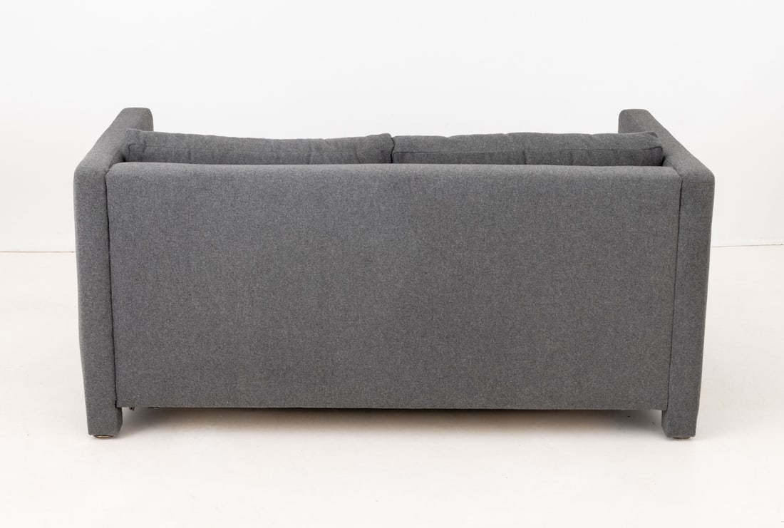 Gray Wool Blend Upholstered Sleeper Sofa - 5
