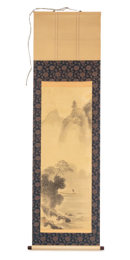 Chinese "Cui Feng Mountain" Scroll Painting (1 of 9)
