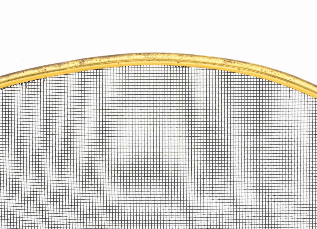 Brass Framed Tri-Fold Firescreen - 3