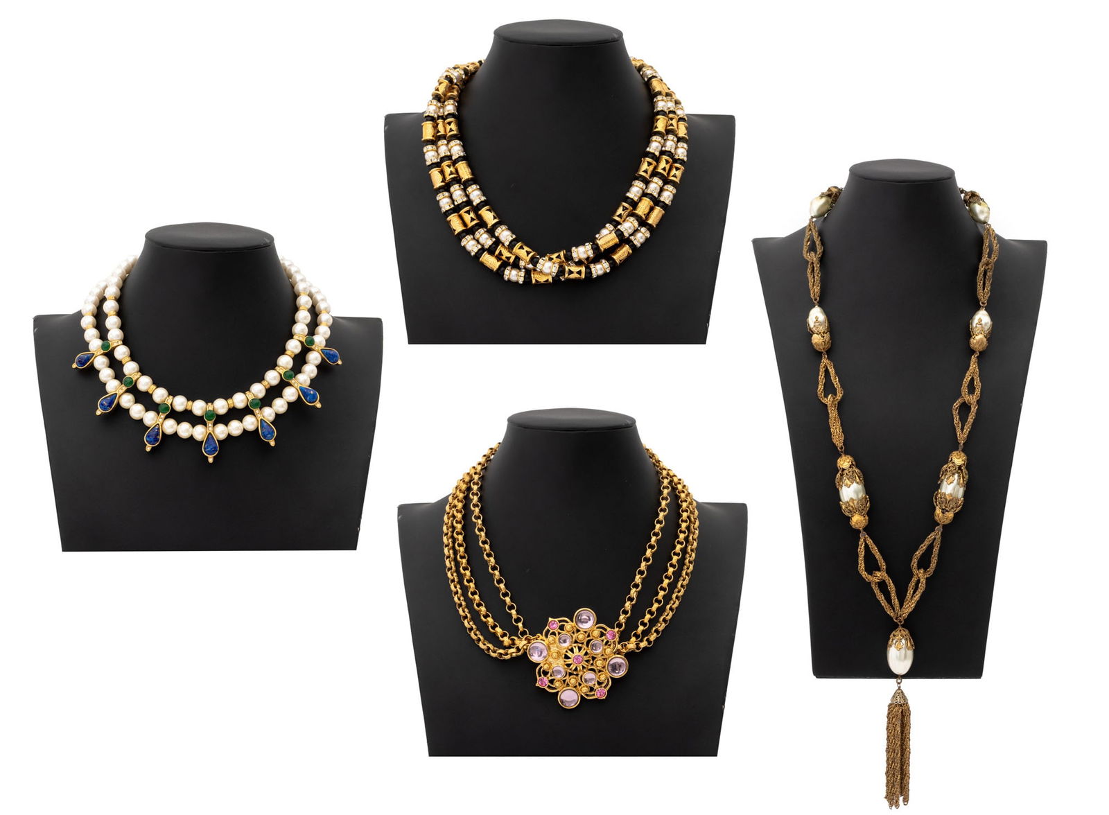 Vintage Costume Jewelry Necklaces, 4 (1 of 18)