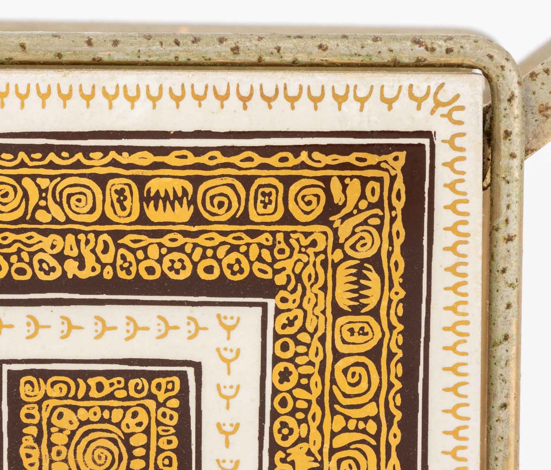 Fornasetti Style Wrought Iron Magazine Rack - 8