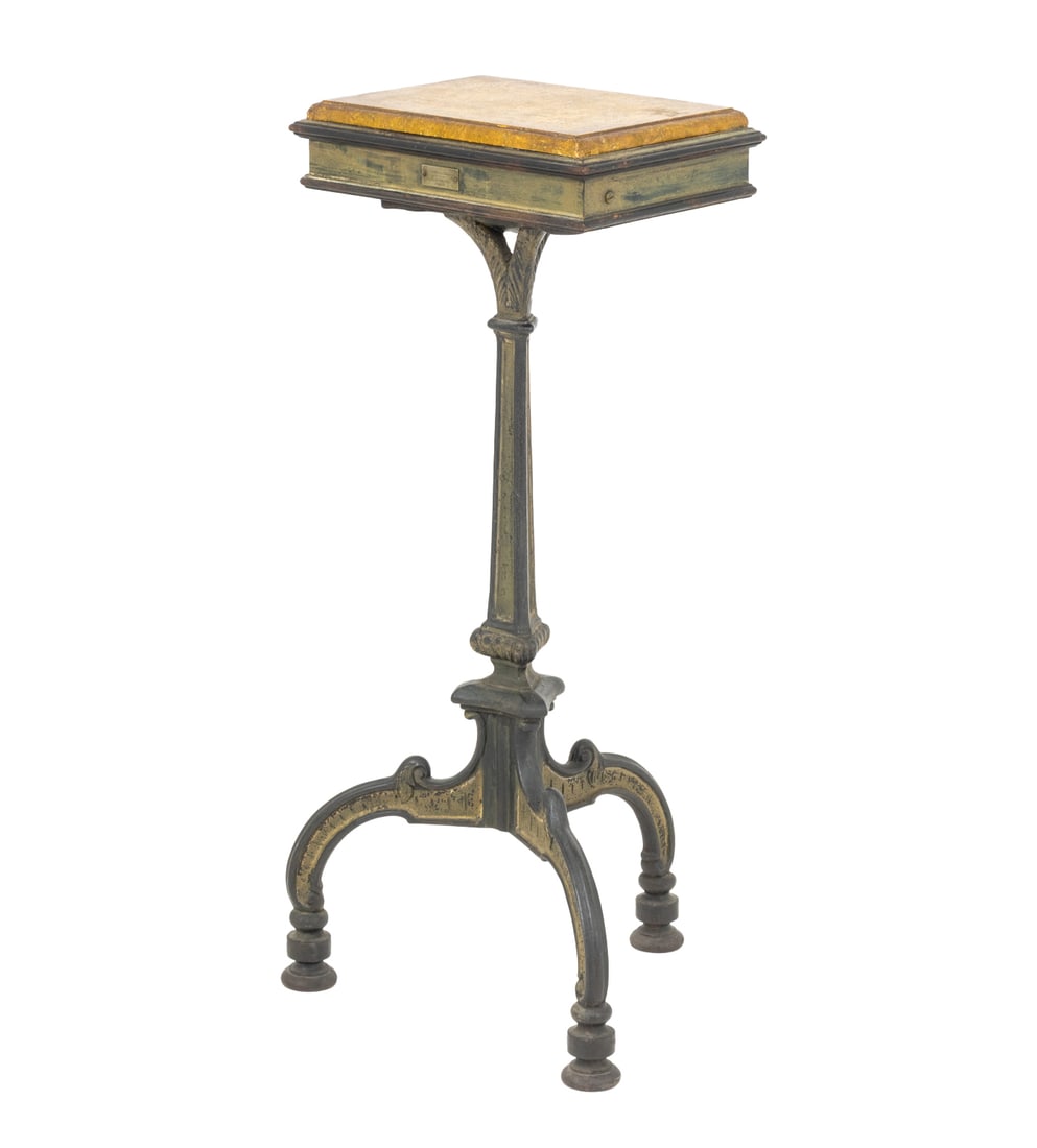 French Marble Top and Cast Iron Telephone Table (1 of 10)