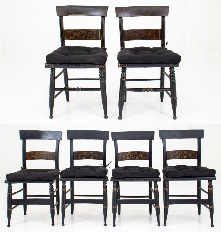American Hitchcock Dining Chairs, 19th C., 6 (1 of 12)