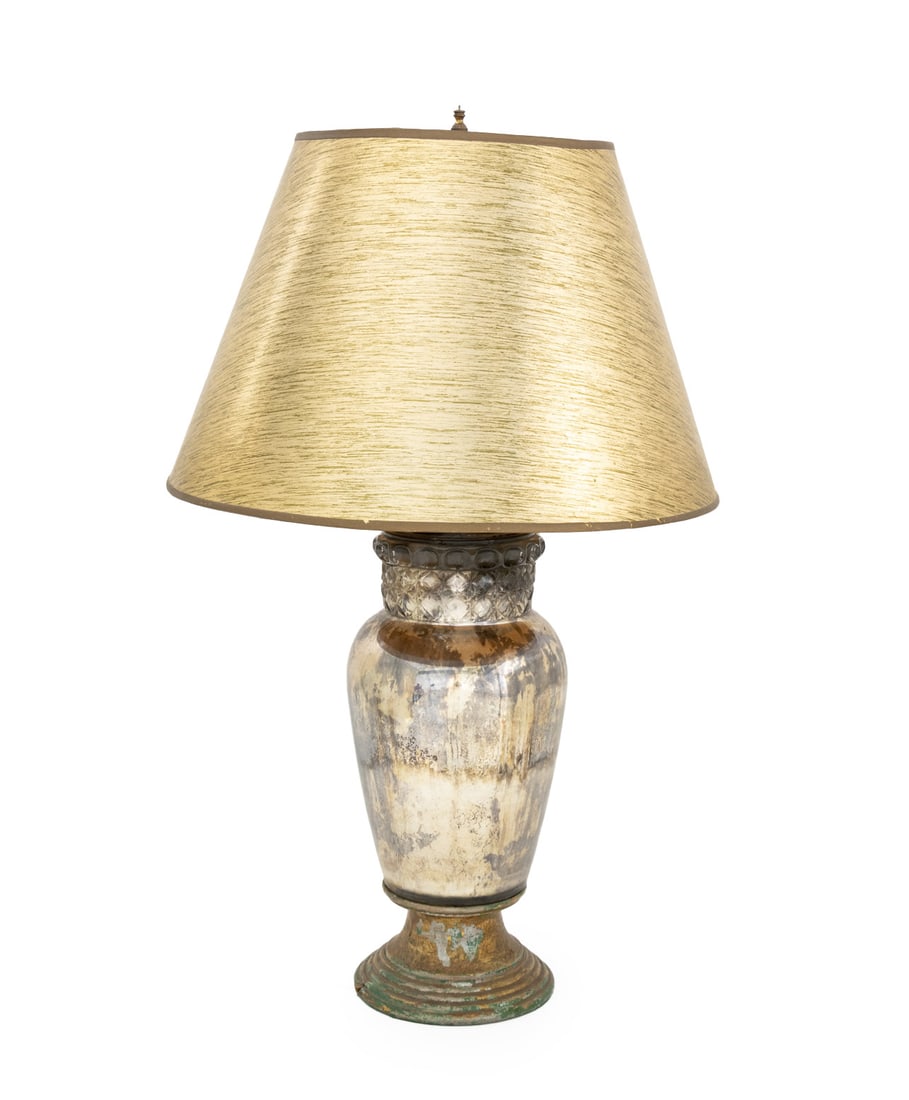 Modern Silvered Glass Covered Urn as Lamp (1 of 9)