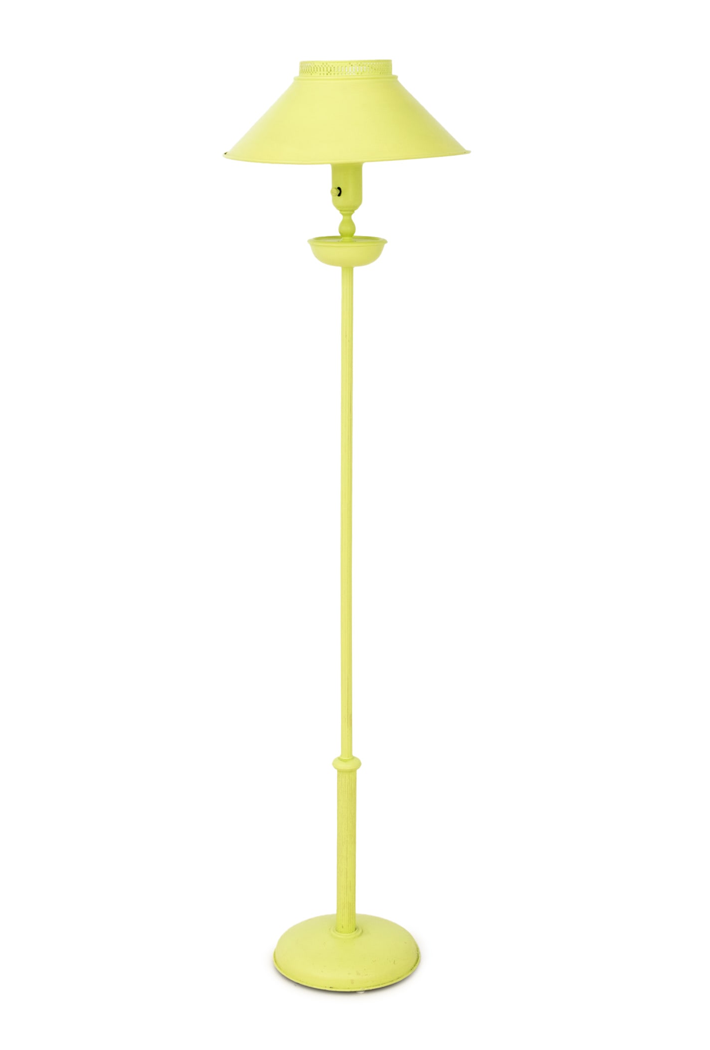 Modern Green Tole Painted Floor Lamp (1 of 6)