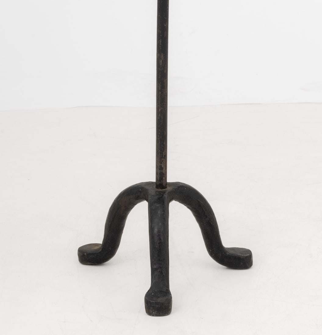 Tole Painted Wrought Iron Fire Pole - 7