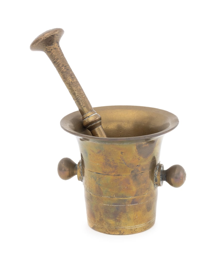 Bronze Mortar and Pestle, 19th C. (1 of 10)