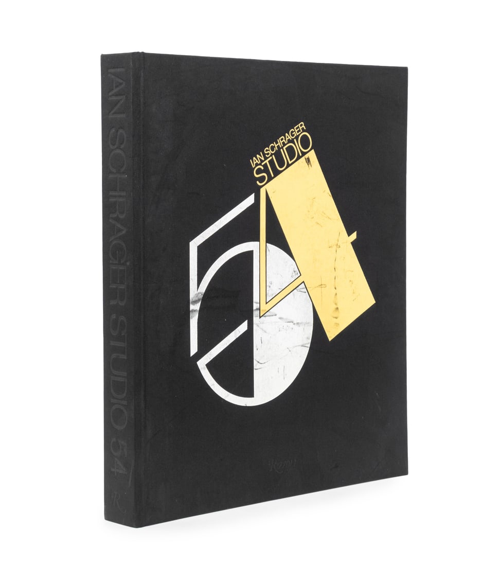 Ian Schrager "Studio 54", 2017: Schrager, Ian, "Studio 54", New York: Rizzoli International Publications Inc., 2017. 14" L x 11.75" W x 1.5" D. Provenance: From a New York City Collection. Keywords: Books, Bibliophile, Library,