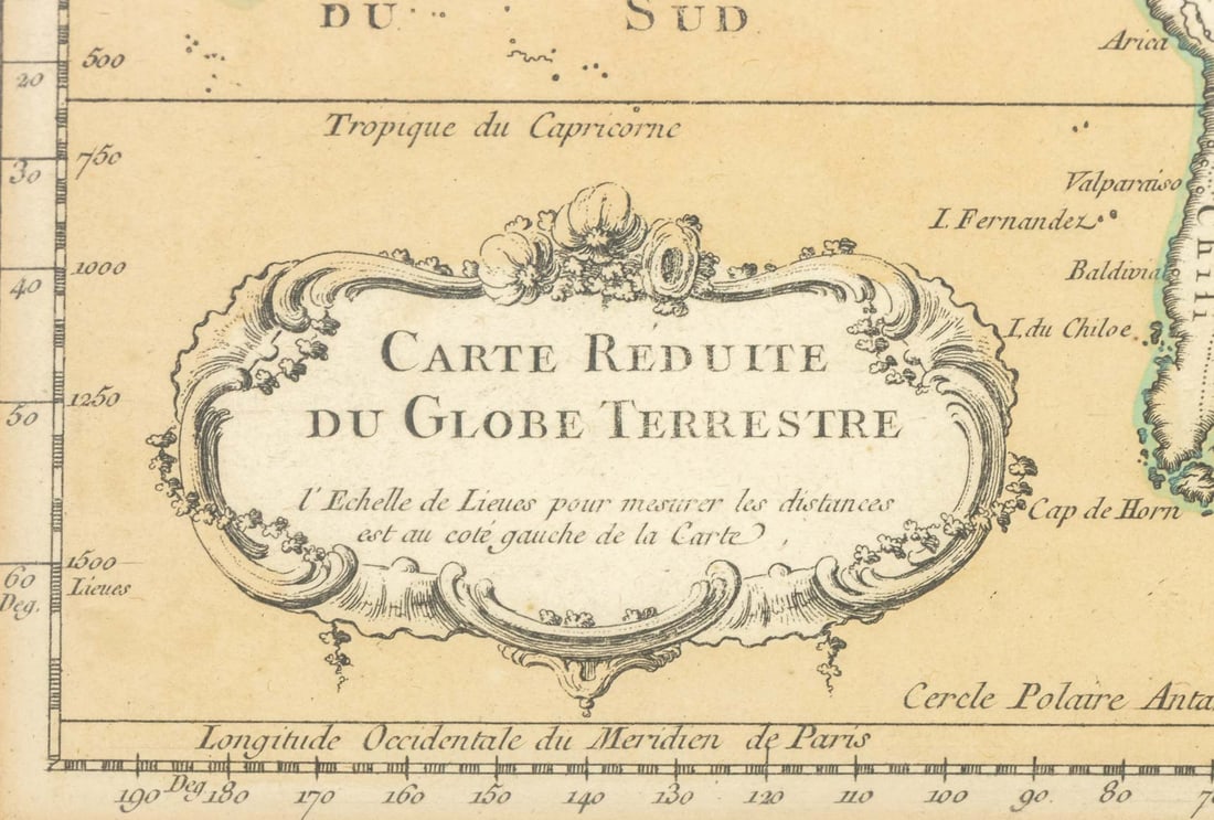 After Jacques Bellin "Carte Reduite ..." Engraving - 4