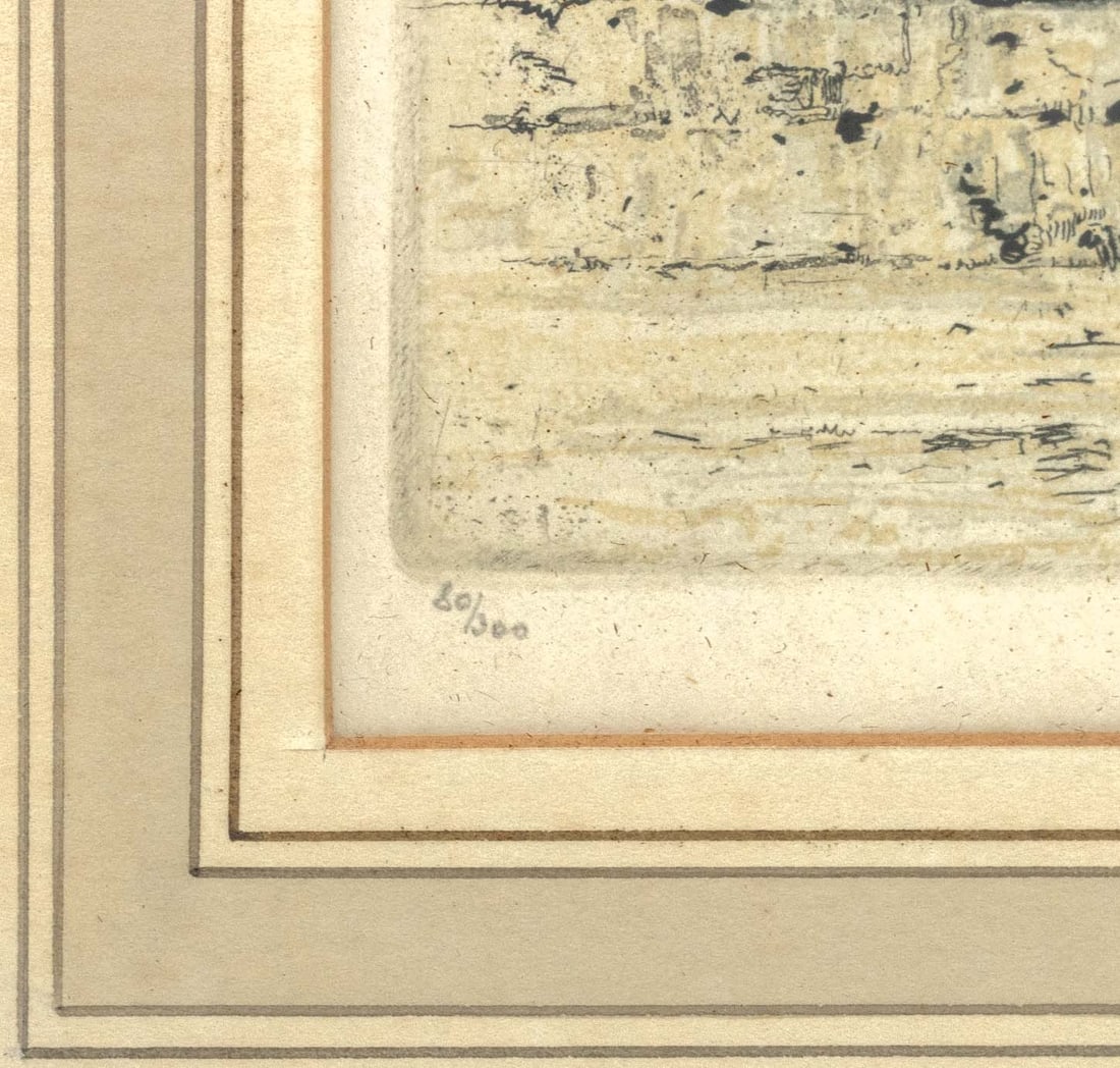 Franz Xaver Wolf "Paris Notre Dame III" Etching - 8