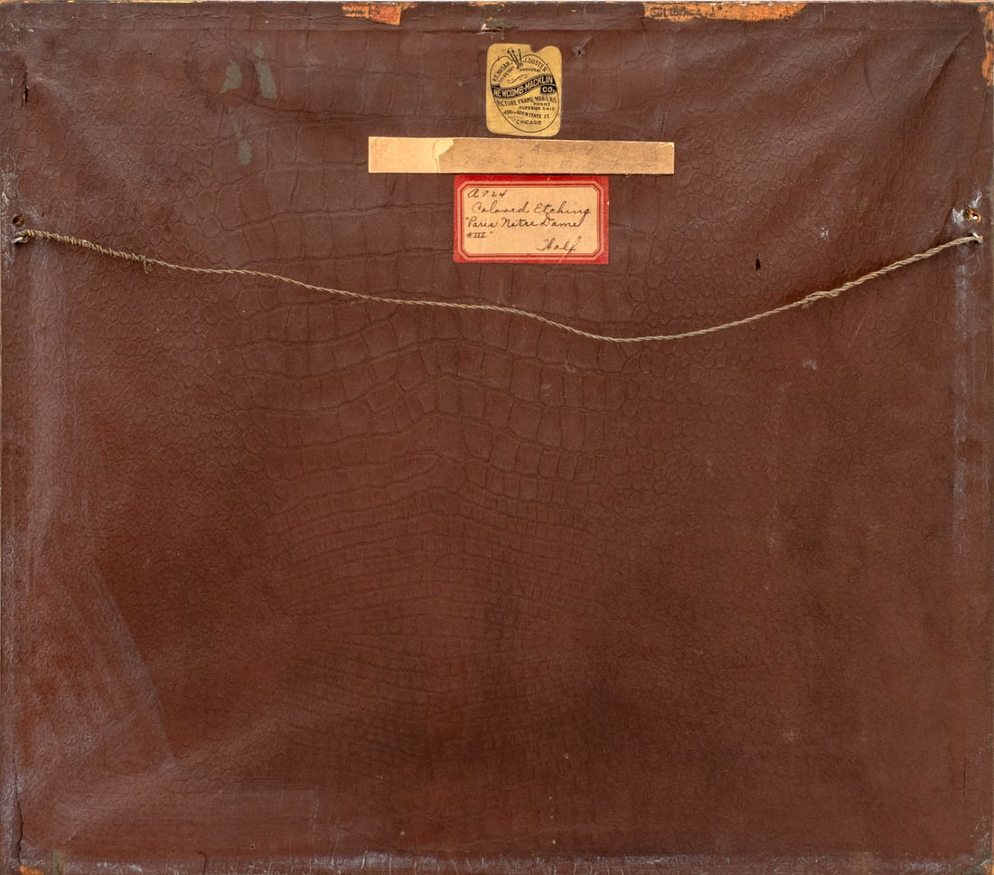 Franz Xaver Wolf "Paris Notre Dame III" Etching - 9