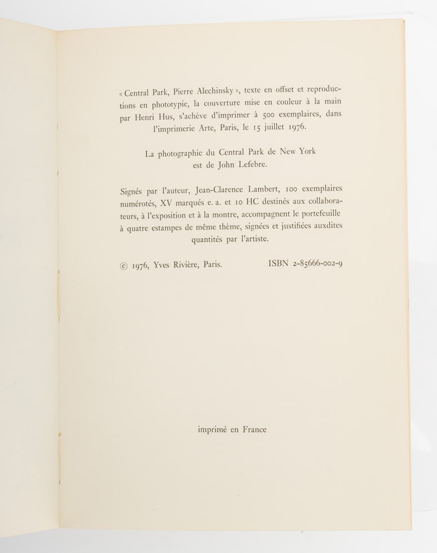Pierre Alechinsky "Central Park", 1976 - 10