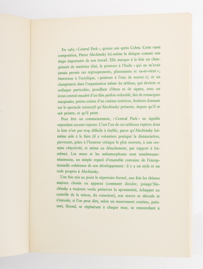 Pierre Alechinsky "Central Park", 1976 - 6