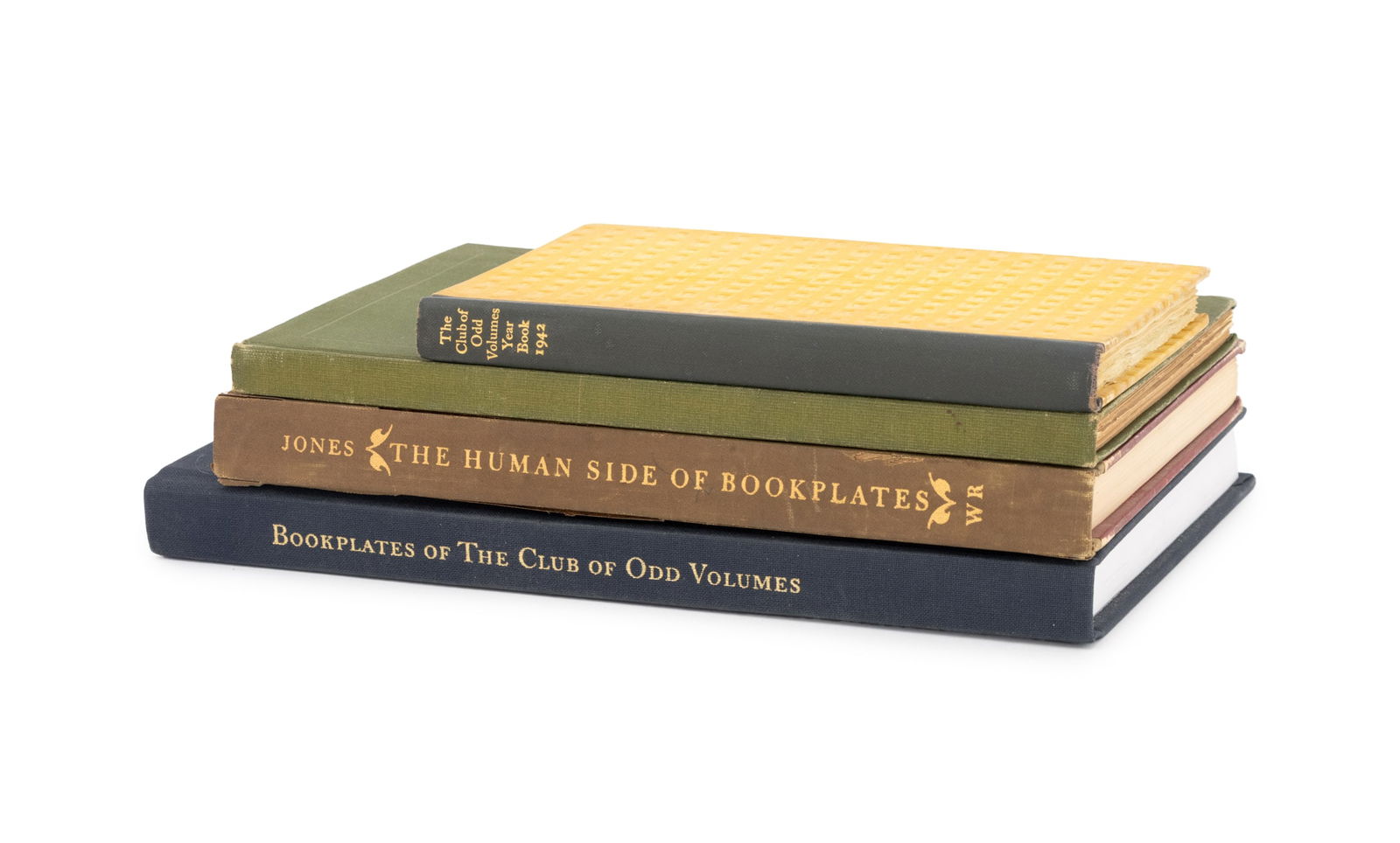 Books on Books and Bookplates, 4: Collection of Four Books on Books and Bookplates, comprising: "The Club of Odd Volumes: Year Book for 1942", "A Handbook of the S. P. Avery Collection of Prints and Art Books in the New York Public