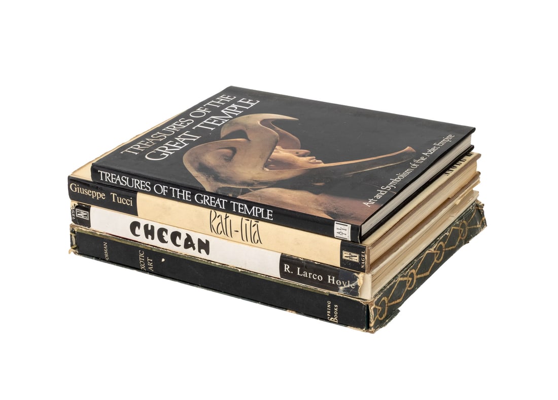 Books on Art History, 4: Collection of Four Books on Art History, comprising: "Exotic Art", Forman, W & B, ed.: Hajek, Lubor, "Treasures of the Great Temple: Art and Symbolism of the Aztec Empire", Moctezuma, Eduardo Matos,