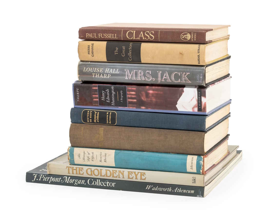 Biographies and Memoirs on Collectors, 9: Collection of 9 Biographies and Memoirs on Collectors, comprising: "J. Pierpont Morgan, Collector European Decorative Arts from the Wadsworth Athenaeum", ed.: Roth, Linda Horvitz, "The Golden Eye: