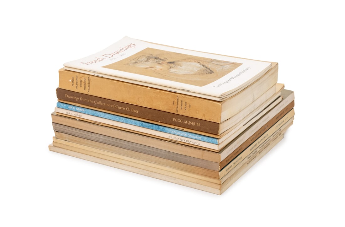 Exhibition Catalogs on Drawings, 14: Collection of 14 Exhibition Catalogs on Drawings, comprising: "French Drawings from American Collections", "Drawings from the Collection of Curtis O. Baer", "Old Master Drawings", Weiner, Mia N.,