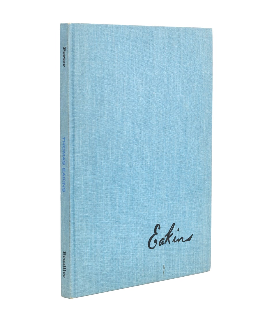 Signed by Philadelphia Sketch Club, 1959: Porter, Fairfield, "Thomas Eakins", New York: George Braziller, Inc., 1959, inscription "C/o Willard G. Myers the most loyal member of the Philadelphia Sketch Club January 22, 1960", signed by members
