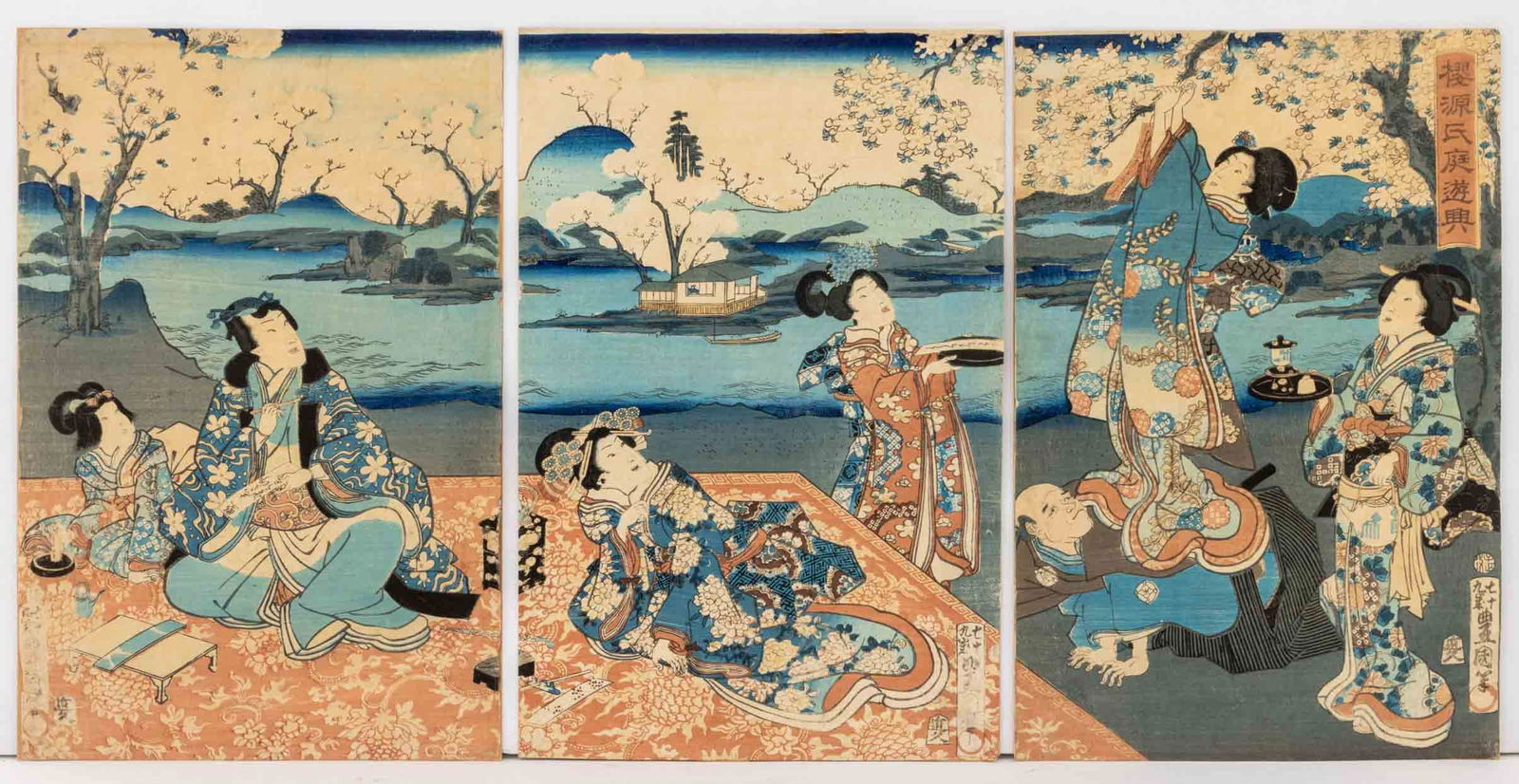 Utagawa Kunisada "Sakura Genji niwa yukyo", 3 (1 of 13)