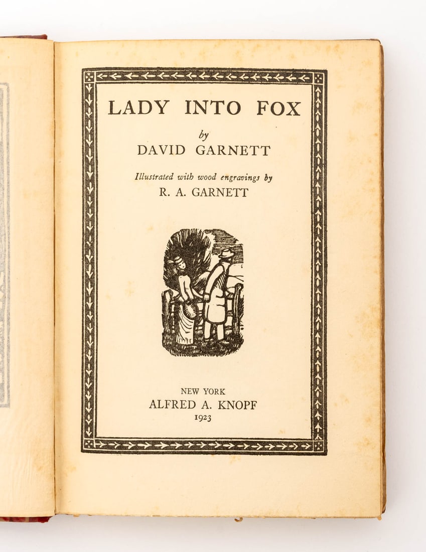 David Garnett "Lady Into Fox", 1923 - 4