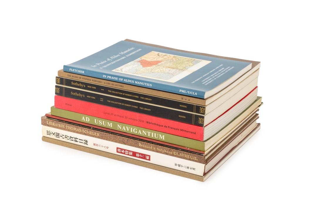 Catalogs on Books and Manuscripts, 11: Collections of 11 Catalogs on Books and Manuscripts, comprising: "The Works of Stephen Harvard: A Life in Letters", Becker, David P., "Centuries of Books & Manuscripts: An Exhibit on the Occasion of t