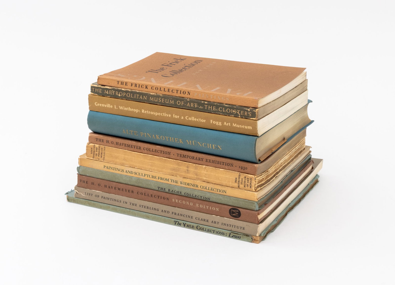 Museum and Library Collection Catalogs, 11: Collection of 11 Museum and Library Collection Catalogs, comprising: "Loan Exhibition of the J. Pierpont Morgan Collection", "The Frick Collection: Paintings", "The H. O. Havemayer Collection", "The