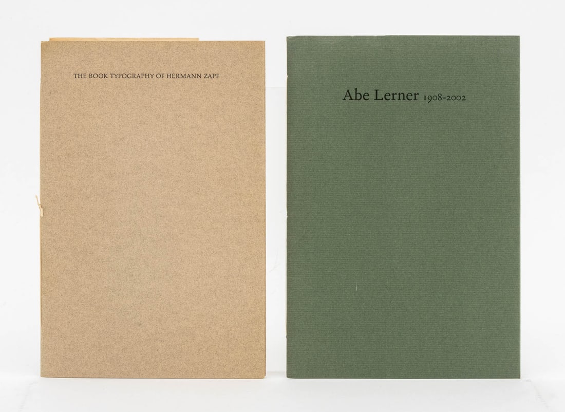 Signed, etc. Typophile Monographs Pamphlets, 7 - 3