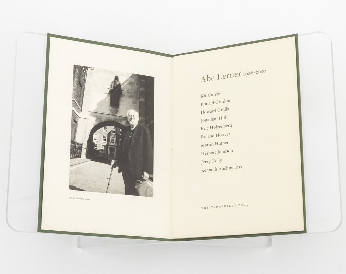 Signed, etc. Typophile Monographs Pamphlets, 7 - 7