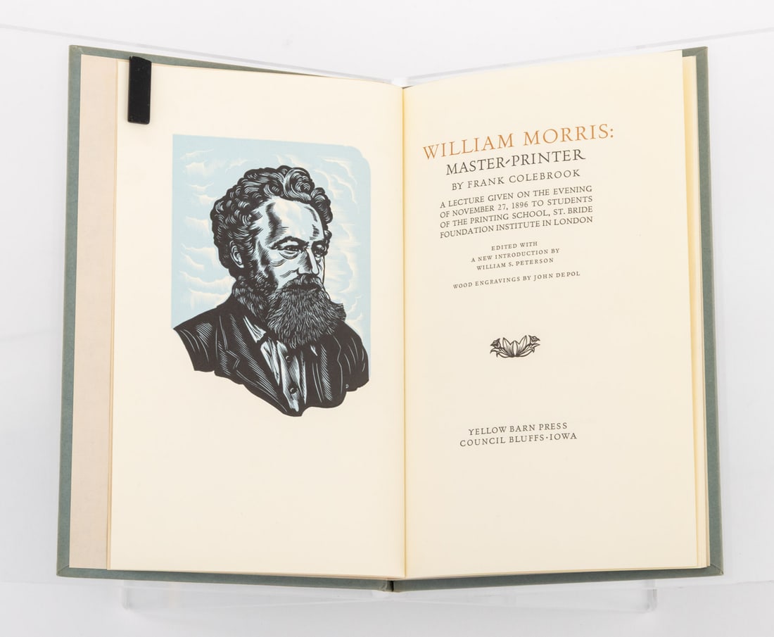 John DePol Signed "William Morris: Master-Printer" - 4