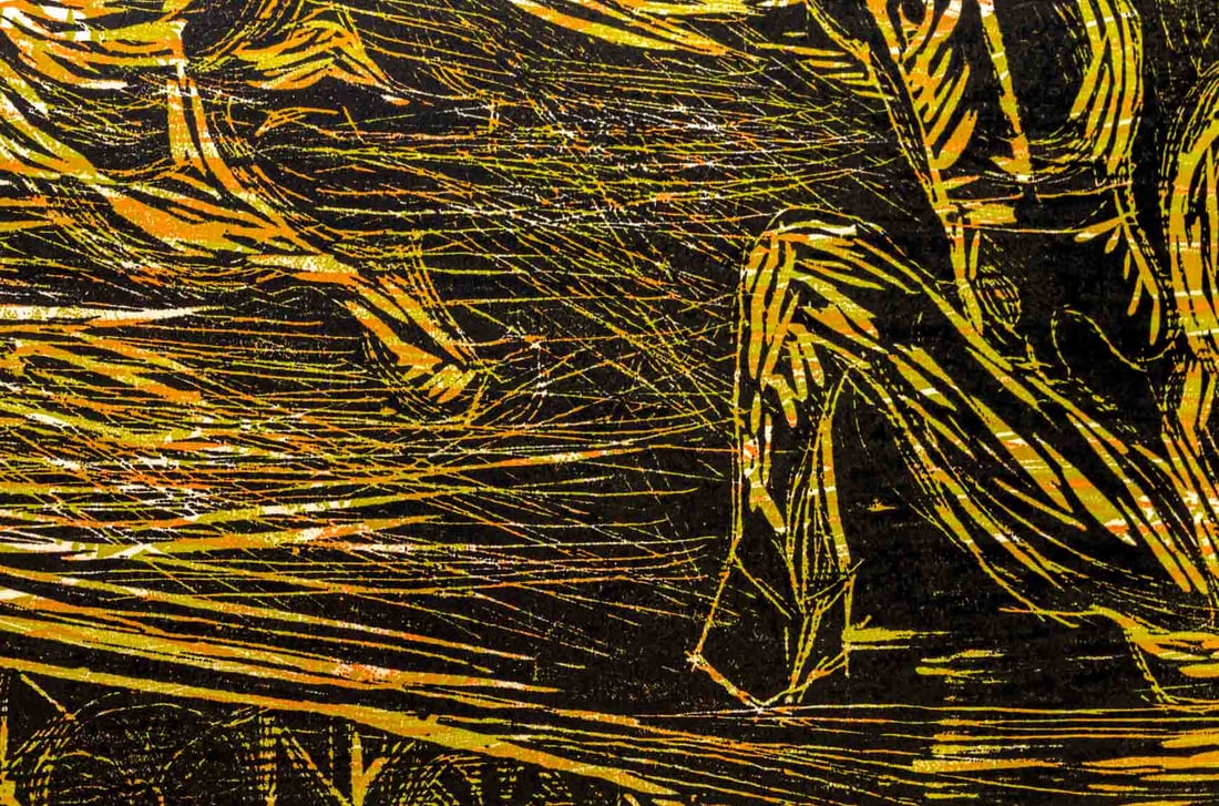 Ellen Rae Panero "Merry Go-Round" Woodcut - 10