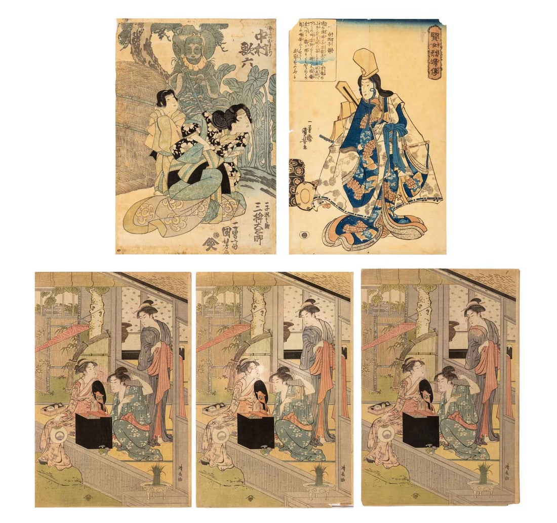 Japanese School Figural Woodblock Prints, 5 (1 of 20)