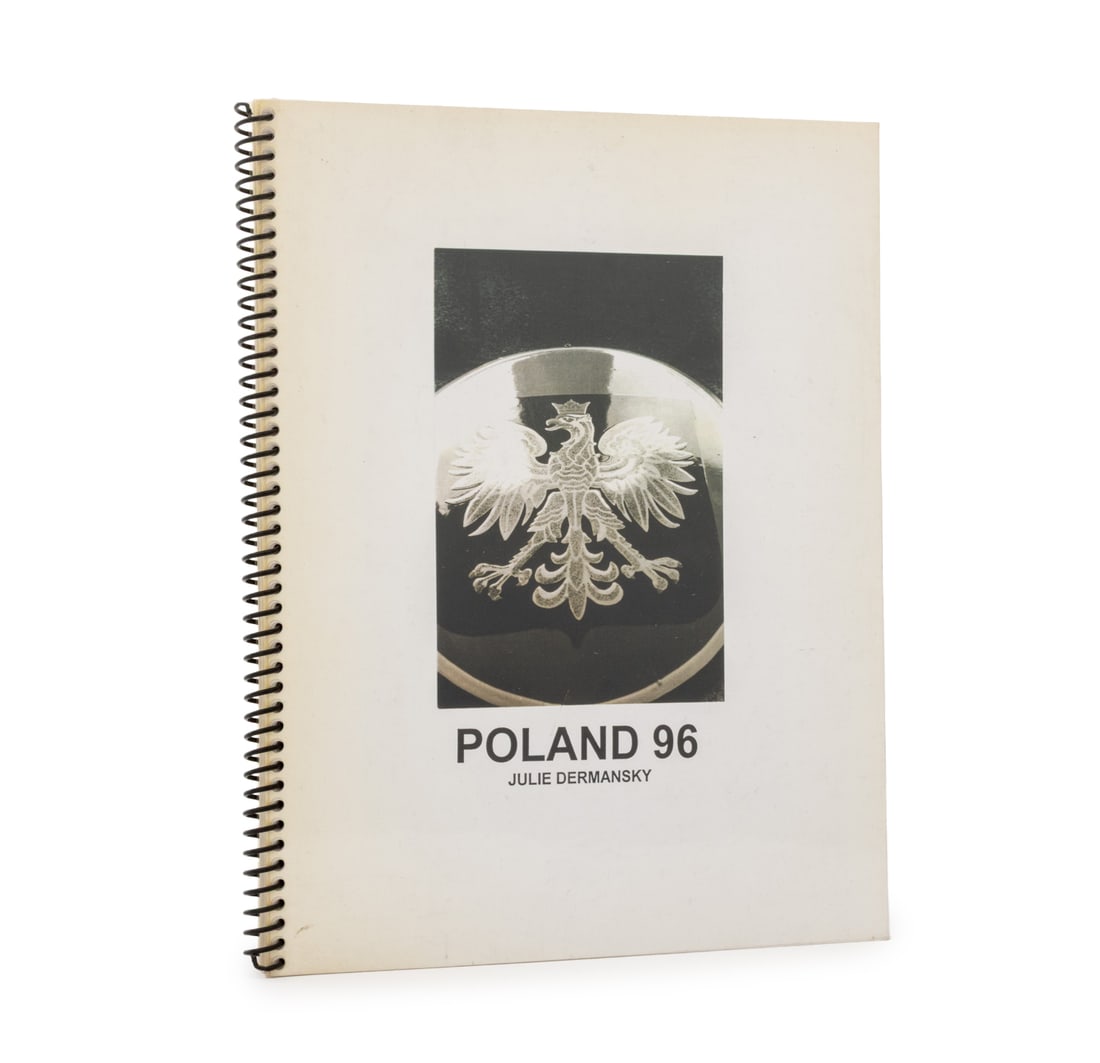 Julie Dermansky Signed "Poland 69", 1997: Dermansky, Julie, "Poland 69", New York: Julie S. Dermansky, 1997, second edition, no. 1 of 30 copies, signed and inscribed by Julie Dermansky to Laura Kruger. 11.25" L x 8.5" W x 0.25" D. Provenance: