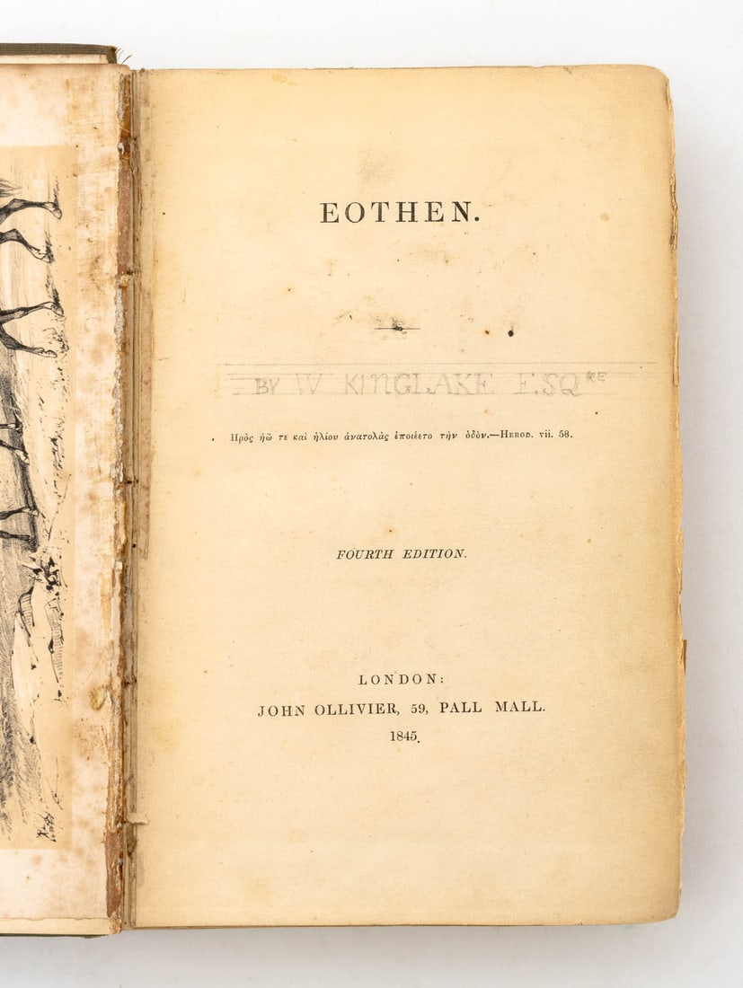 Alexander William Kinglake "Eothen", 1845 - 4