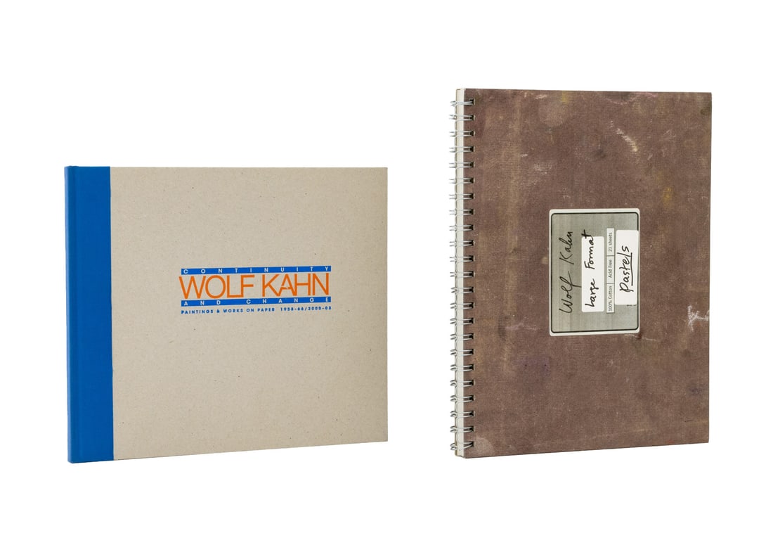 Wolf Kahn Exhibition Catalogs, 2: Collection of 2 Wolf Kahn Exhibition Catalogs, Ameringer Yohe Fine Art, comprising: "Continuity and Change: Paintings & Works on Paper 1958-66/2000-03", April 24- May 23, 2003, "Wolf Kahn: Large