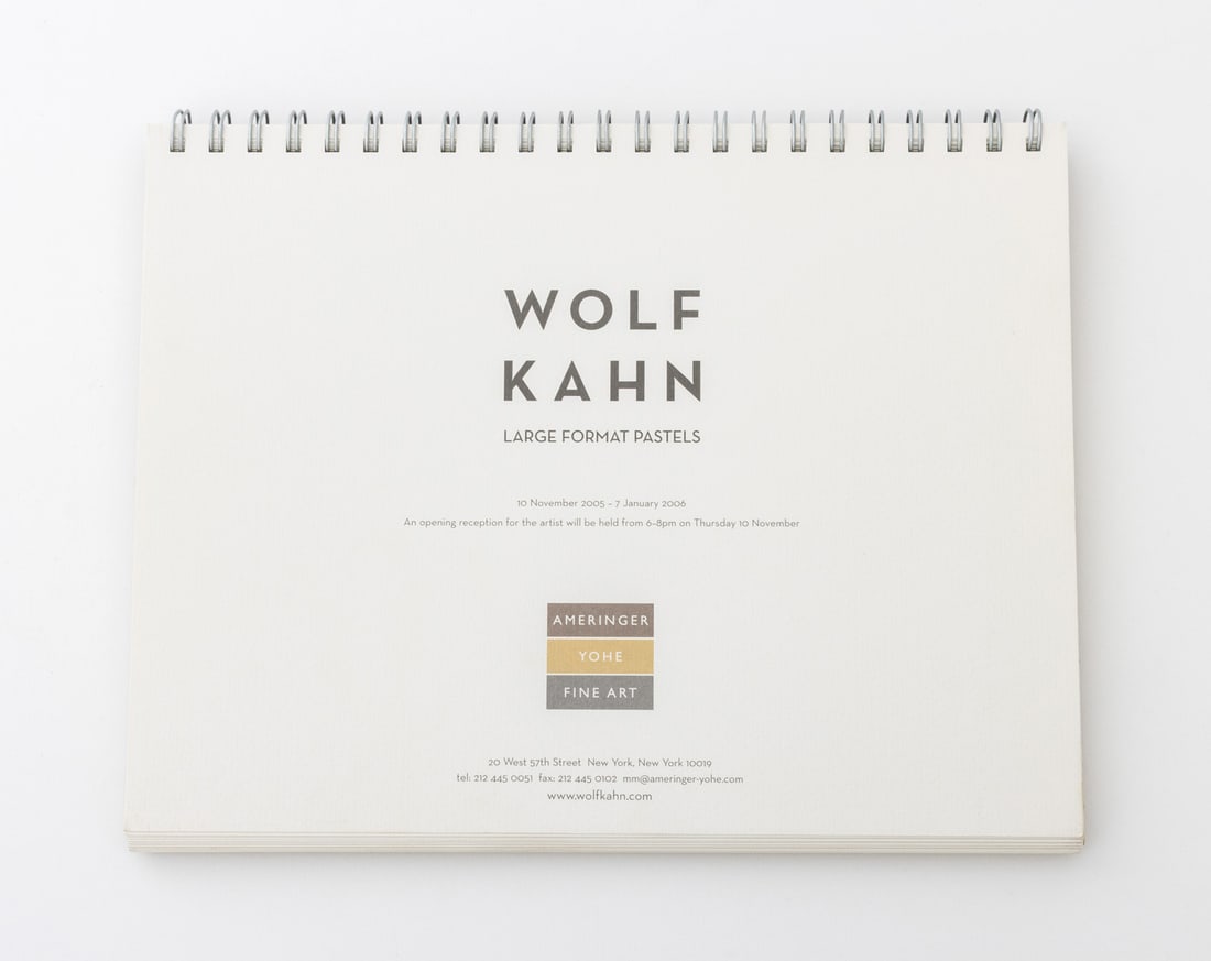 Wolf Kahn Exhibition Catalogs, 2 - 5