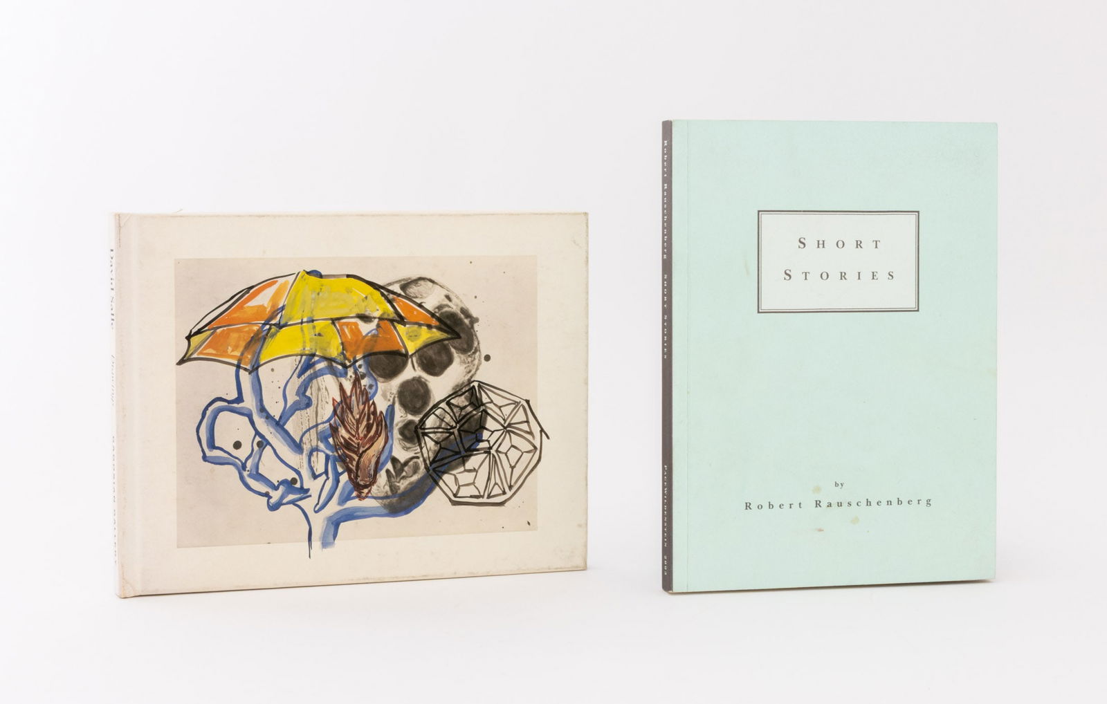 Gallery Exhibition Catalogs, 2: Collection of Two Gallery Exhibition Catalogs, comprising: "Short Stories", Rauschenberg, Robert, "David Salle Drawings", Fuchs, R. H. Larger: 6.25" L x 8.25" W x 0.25" D. Provenance: From the