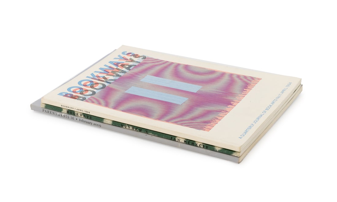 Book Arts and Fine Press Journals, 3: Collection of Three Book Arts and Fine Press Journals, comprising: "Parenthesis 16: The Journal of the Fine Press Book Association February 2009", "Bookways: A Quarterly for the Book Arts", number X,