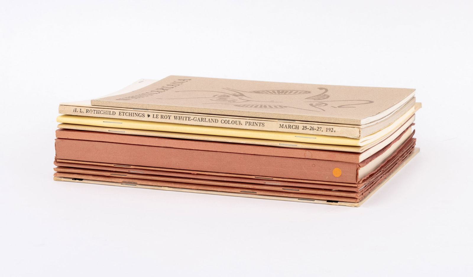 Pamphlets and Catalogs on James McNeill Whistler: Collection of 12 Pamphlets and Catalogs on James McNeill Whistler, comprising: "Source: Notes in the History of Art, vol I, no. 3, Spring 1982", "James McNeill Whistler Arrangement in White & Yellow: