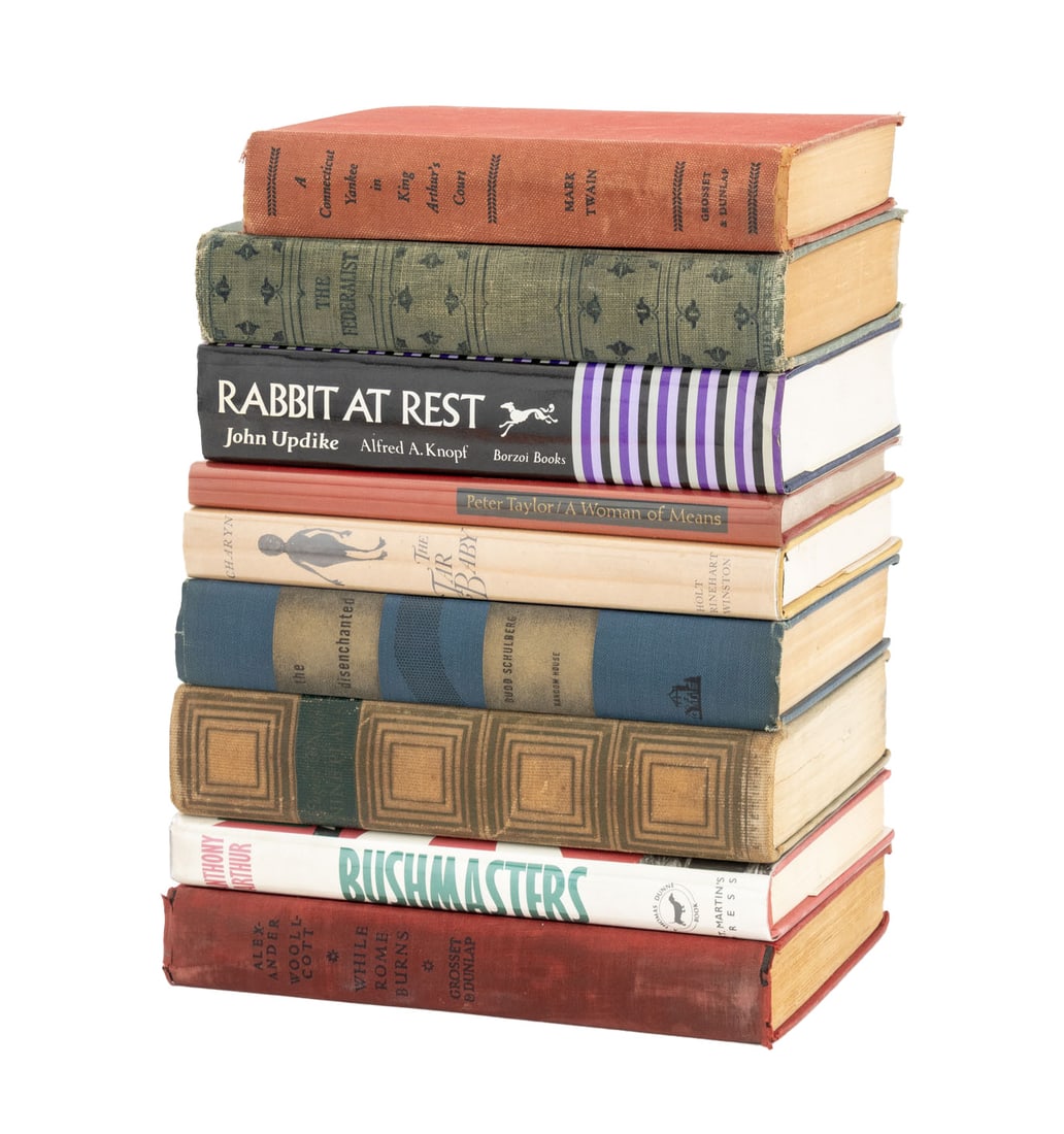 Books by American Authors, 9: Collection of 9 Books by American Authors, comprising: "The Tar Baby", Charyn, Jerome, "A Woman of Means", Taylor, Peter, "Bushmasters", Arthur, Anthony, "Nine Plays", O' Neill, Eugene, "A Connecticut