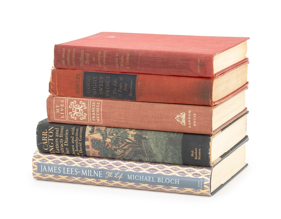 Biographies and Memoirs, 5: Collection of 5 Biographies and Memoirs, comprising: "The Great American Gentleman William Byrd of Westover in Virginia", ed.: Wright, Louis B. and Marion Tinling, "Good Night, Sweet Prince", Fowler,