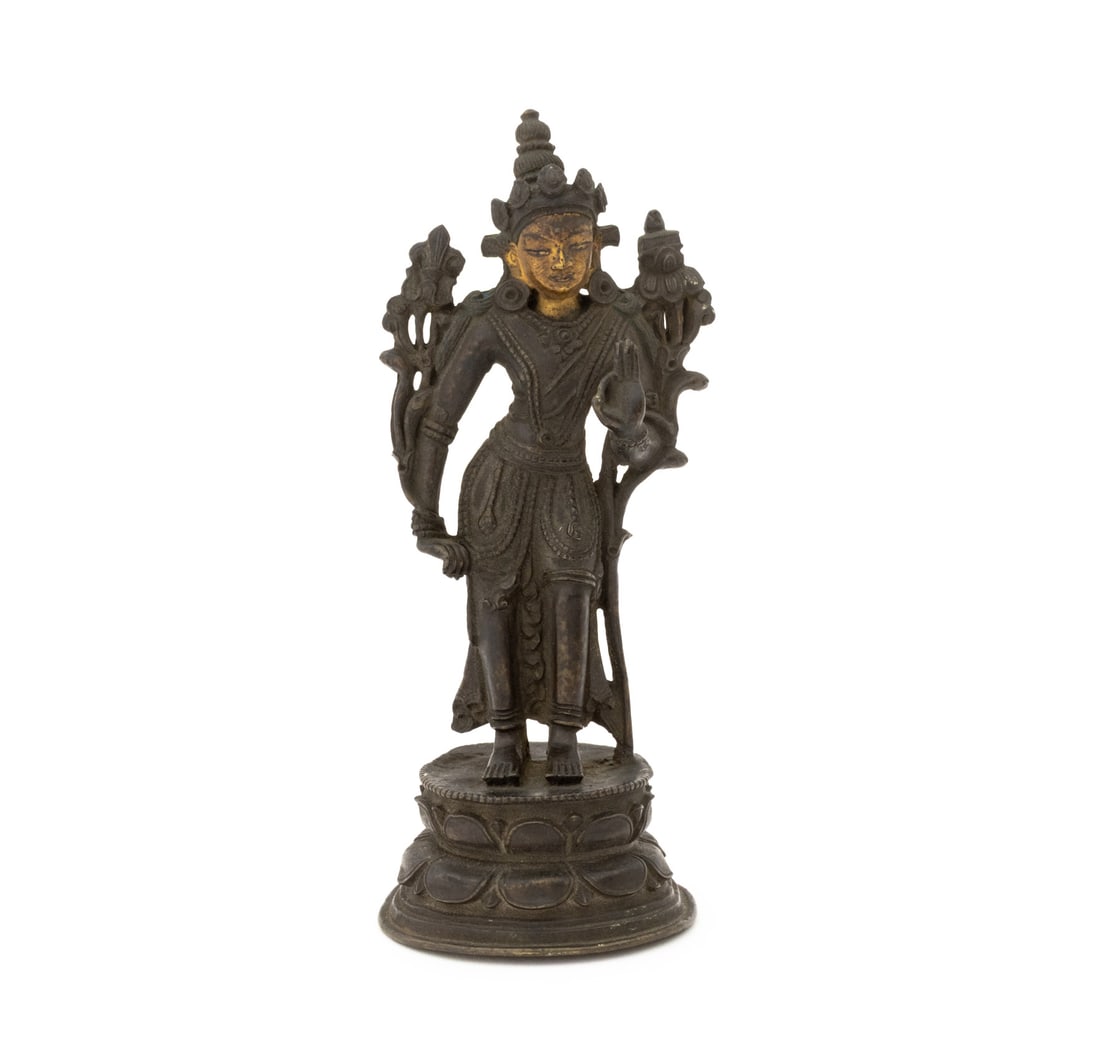 Tibetan Padmapani Lokeshvara Bronze Sculpture (1 of 6)