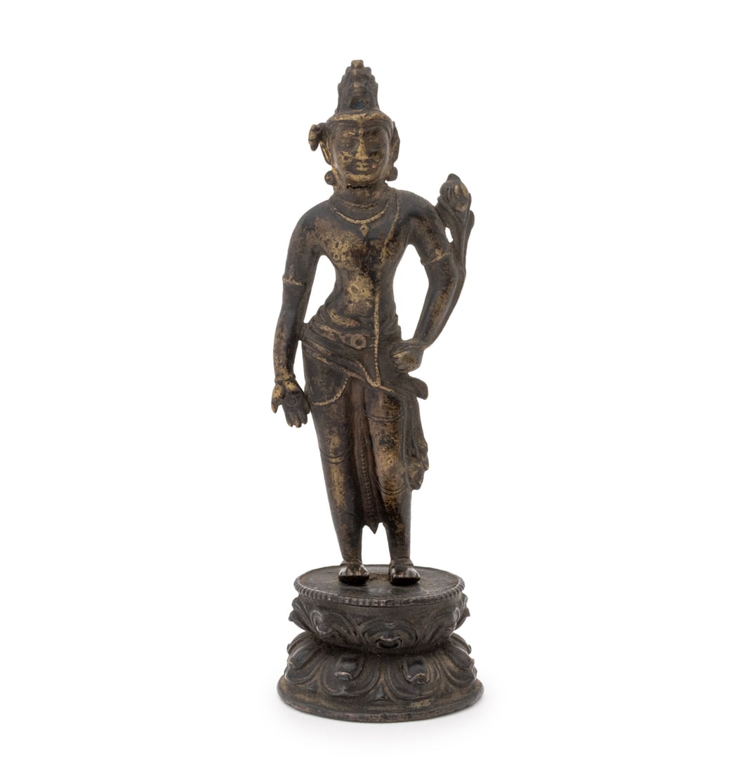 Tibetan Padmapani Lokeshvara Bronze Sculpture (1 of 8)