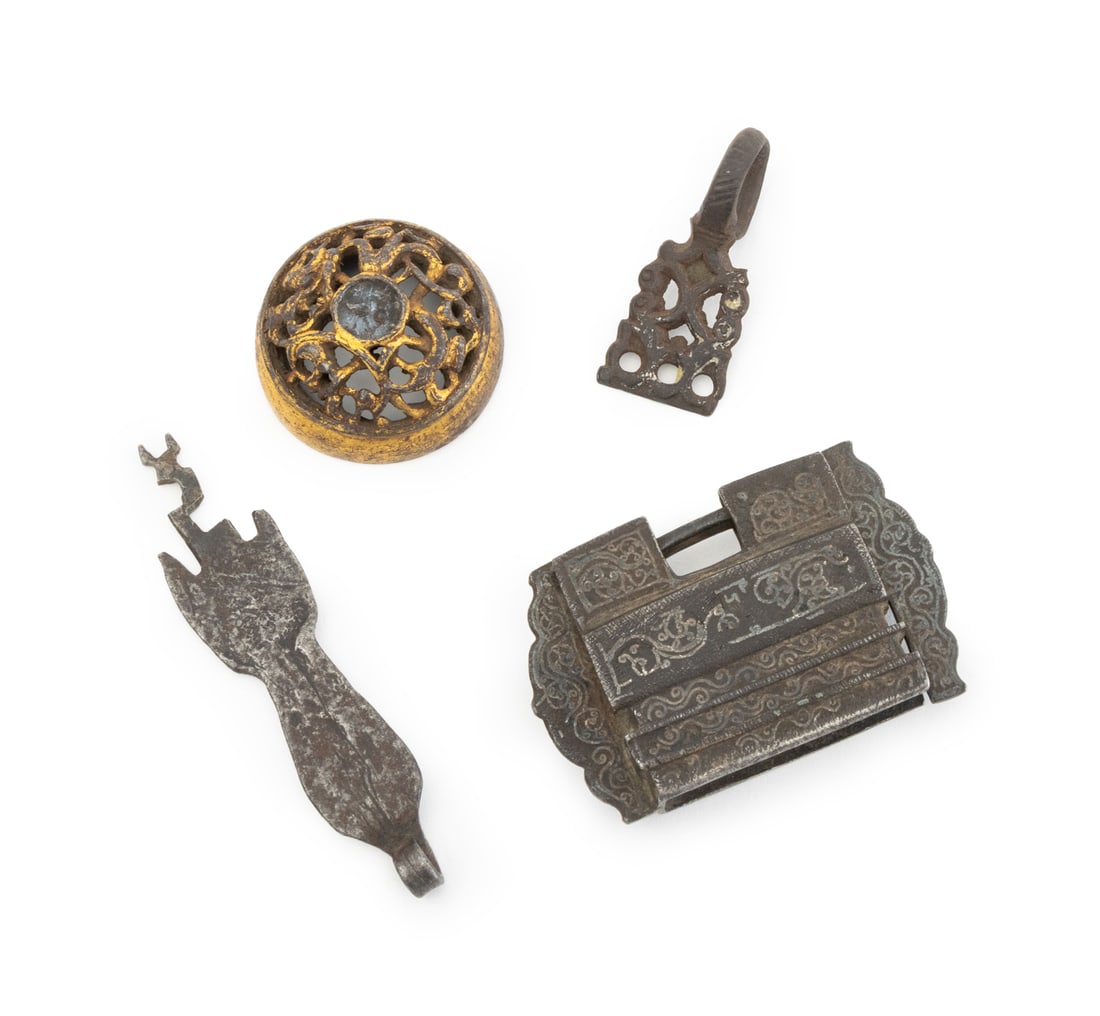 Tibetan Metalwork, 4 Pieces (1 of 6)