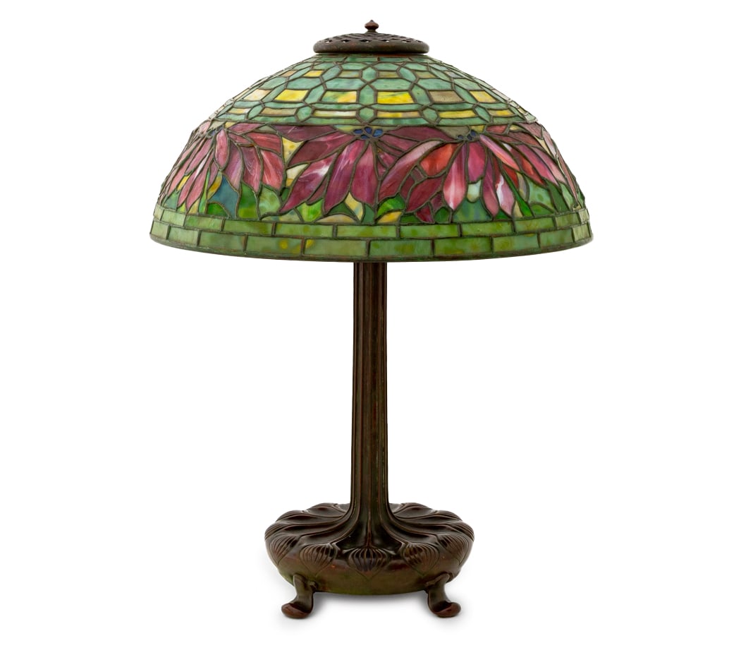 Tiffany Studios Poinsettia Table Lamp - 2