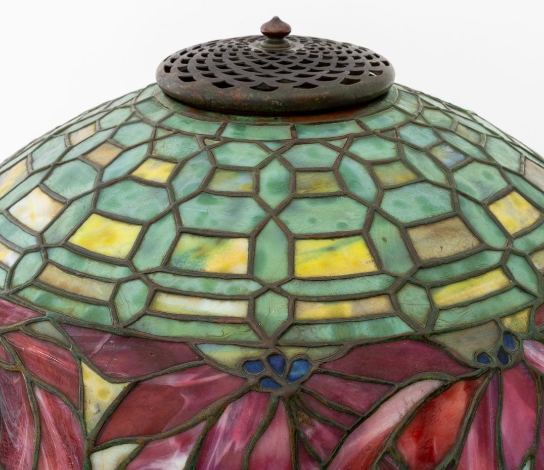 Tiffany Studios Poinsettia Table Lamp - 7
