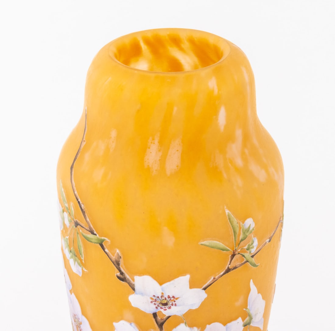 Daum Nancy Cameo and Enameled Glass Vase, ca. 1900 - 4