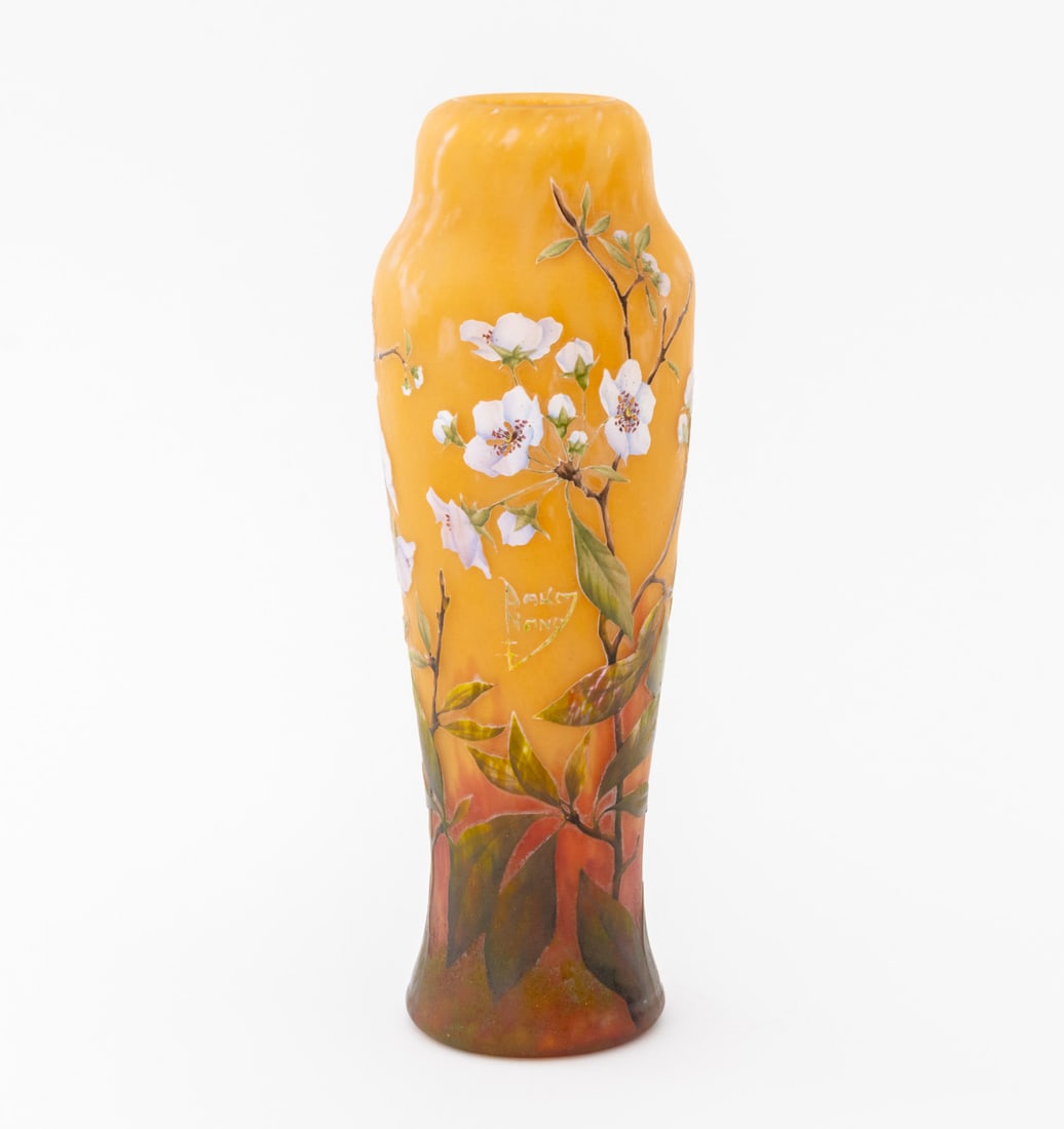 Daum Nancy Cameo and Enameled Glass Vase, ca. 1900 - 6