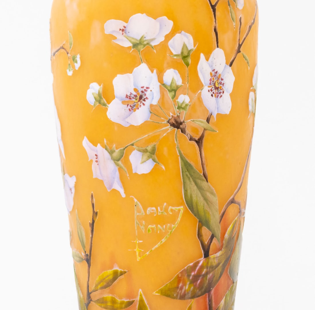 Daum Nancy Cameo and Enameled Glass Vase, ca. 1900 - 7