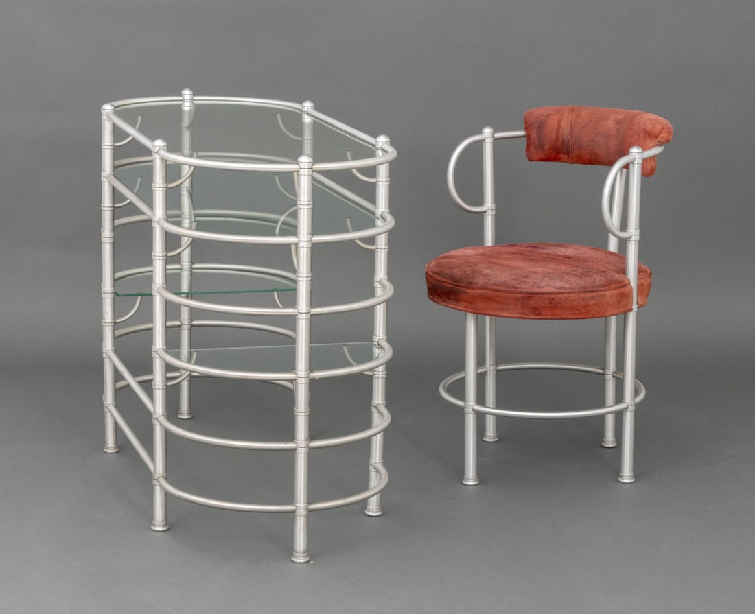 Warren McArthur Art Deco Vanity & Chair - 5