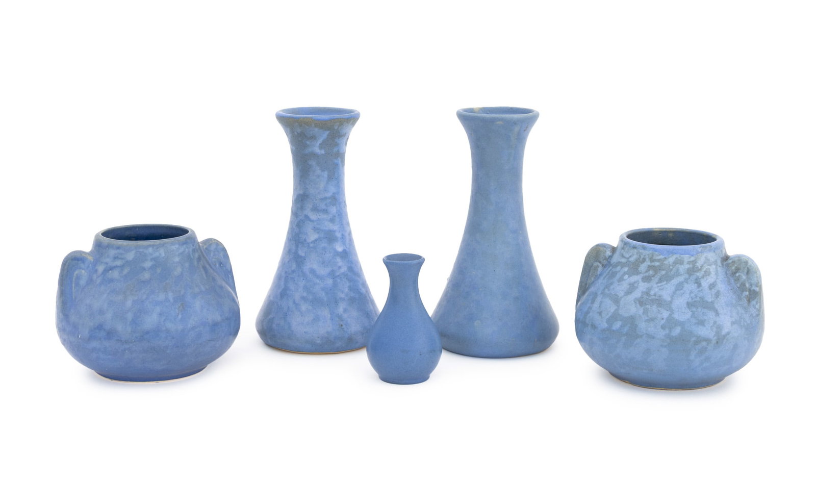 American Arts and Crafts Pottery Blue Vases, 5 (1 of 14)